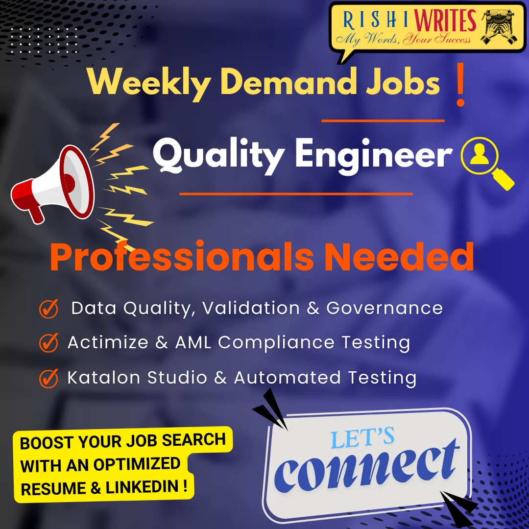 Hiring Quality Engineers | High-Demand Jobs This Week