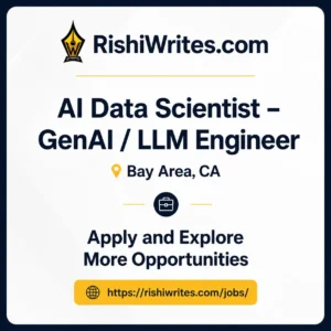 AI Data Scientist GenAI LLM Engineer job opening at Cisco in San Jose California with GenAI and NLP skills