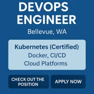 Kubernetes Certified DevOps Engineer role in Bellevue, WA